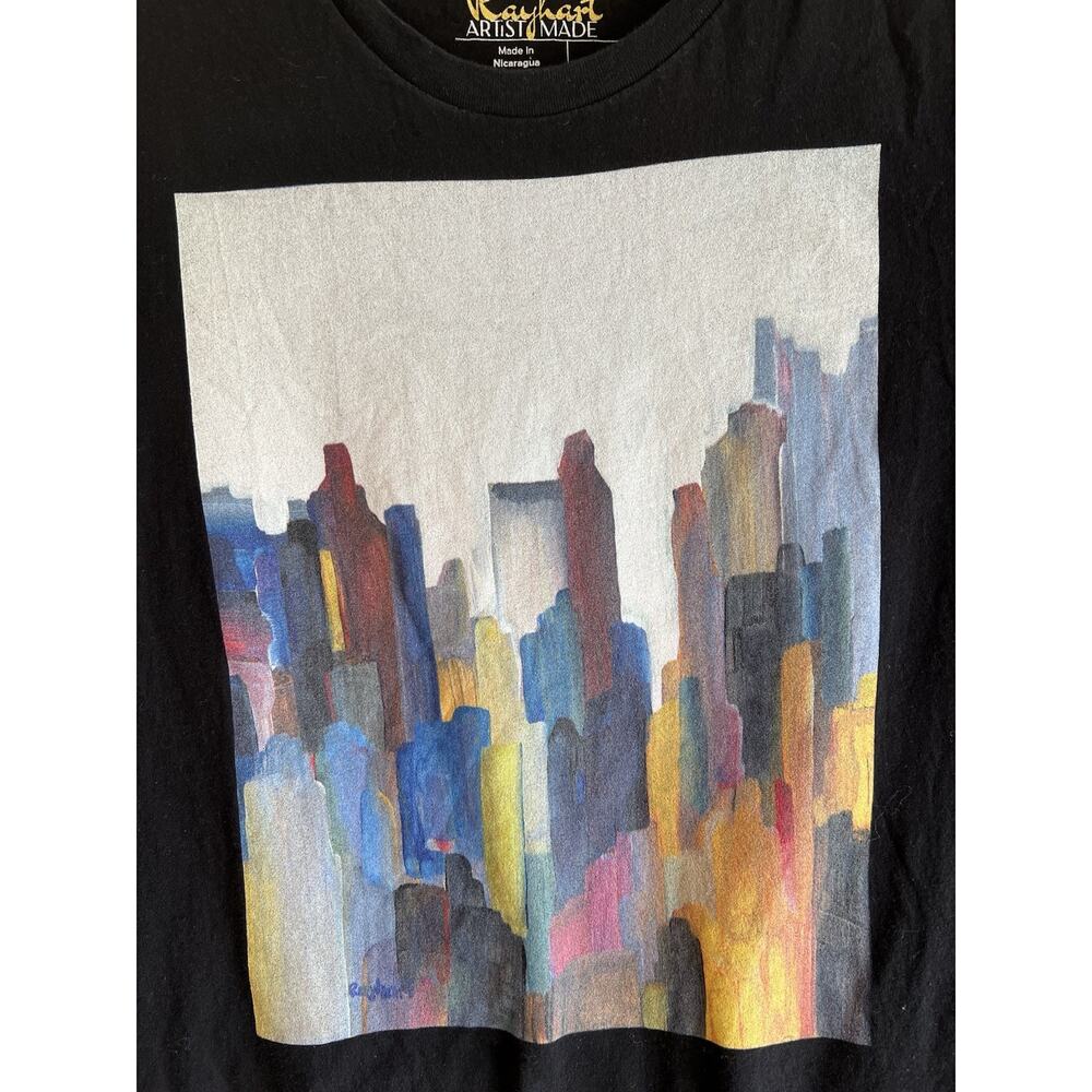 Rayhart Manhattan"Artist made Unisex Tee 100% combed ring spun cotton Sz-M - Picture 3 of 5